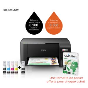 epson ecotank l3250 imprimante multifonction à réservoirs d'encre (c11cj67408)