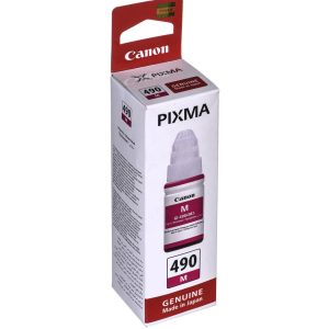 canon gi 490 m magenta bouteille d'encre canon d'origine (0665c001ab)